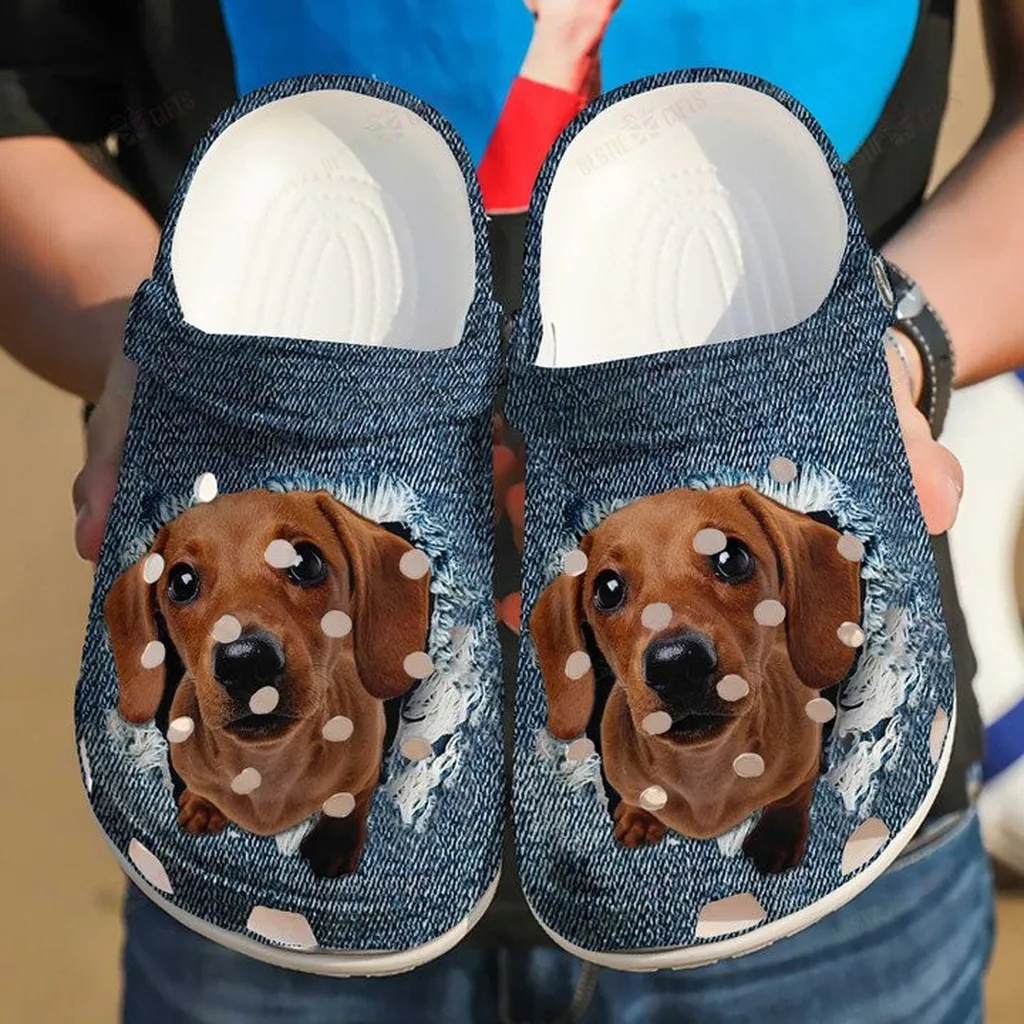 Baby Dachshund Crocs Classic Clogs