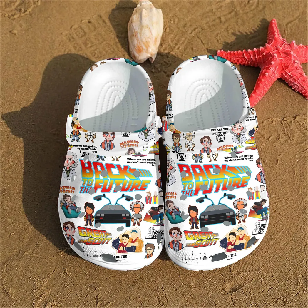 Back to the Future Movie Crocs Clogs