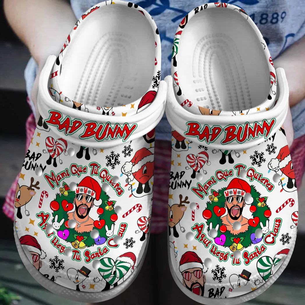 Bad Bunny Music Crocs Clogs