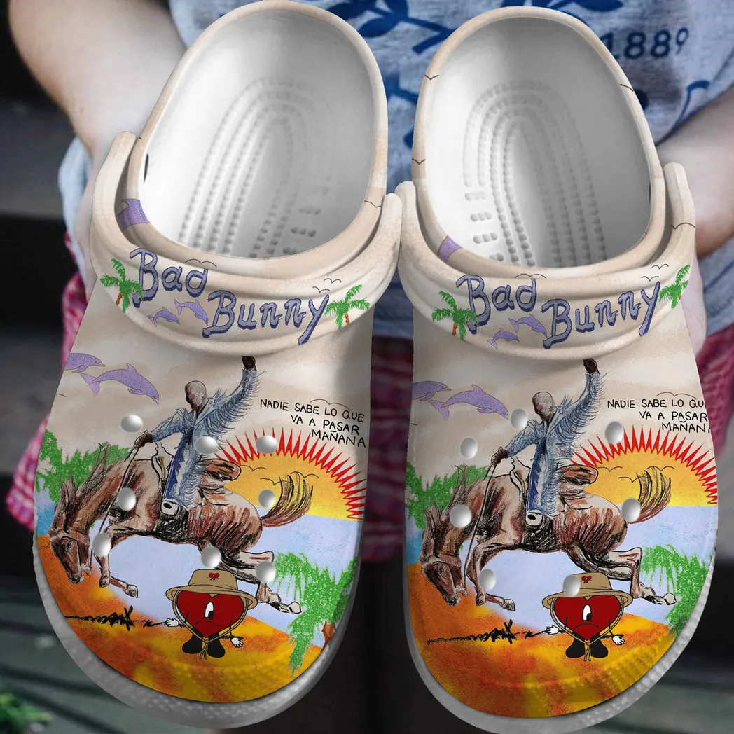 Bad Bunny Music Crocs Clogs