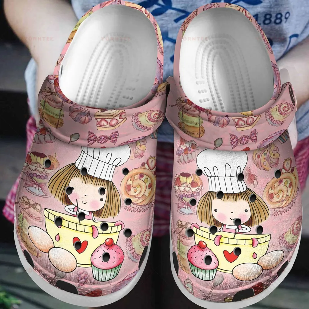 Baking Girl Gift For Lover Rubber Crocs Clog