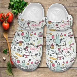 Baking Grandma Cooking Chef Crocs