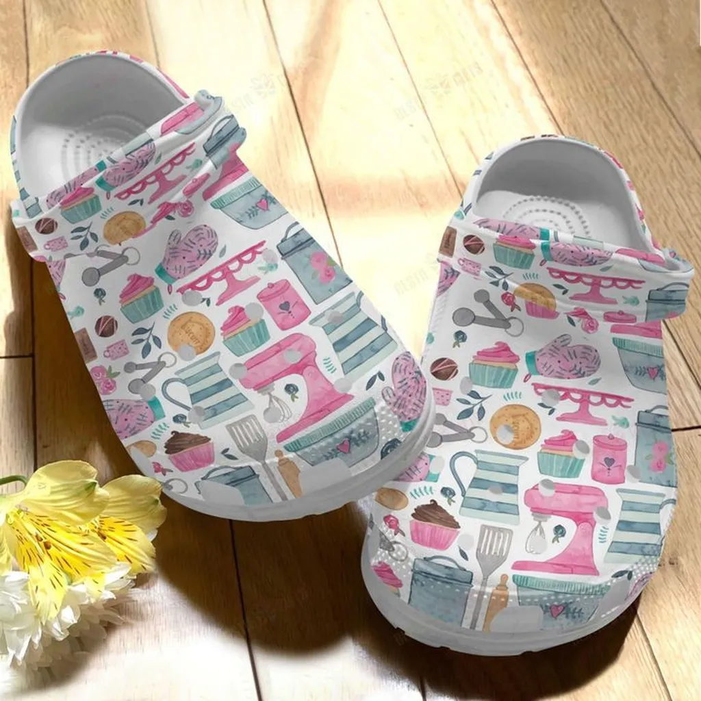 Baking Just A Girl Love Baking Crocs, Personalized Crocs Classic Clogs