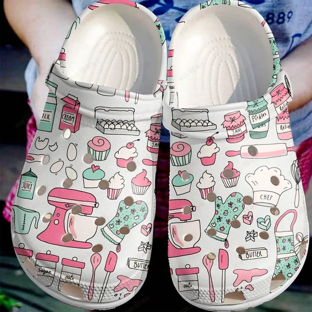 Baking Lover Crocs, Personalized Crocs Classic Clogs