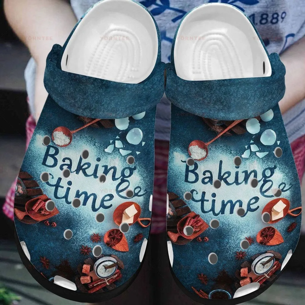 Baking Time 3 Gift For Lover Rubber Crocs Clog