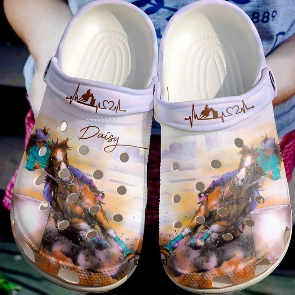 Barrel Racing Personalized Lover Crocs Classic Clogs