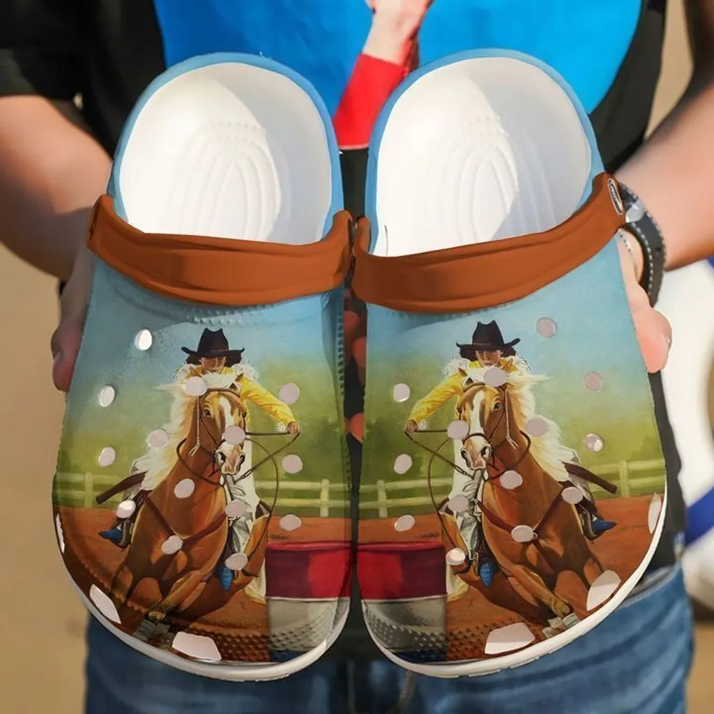 Barrel Racing Turn And Burn V3 Crocs Classic Clogs