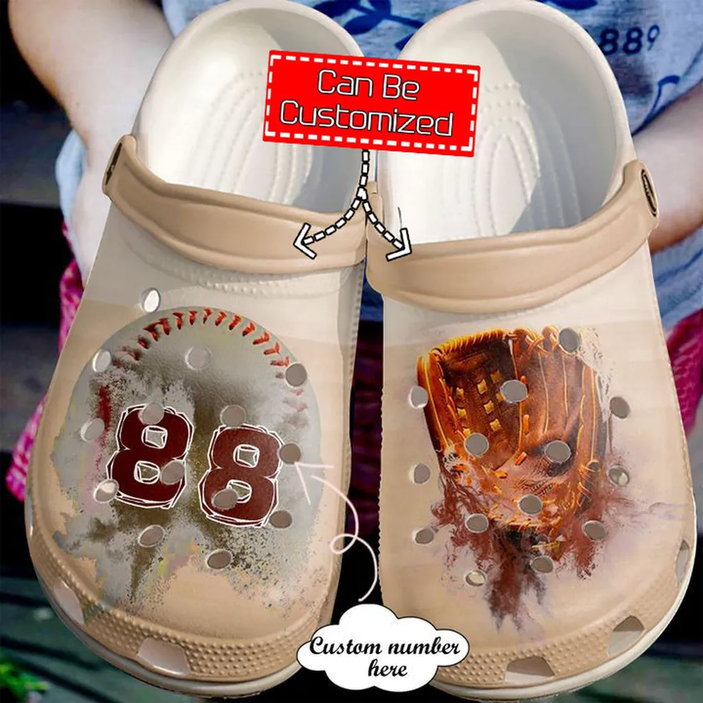 Baseball Crocs - Baseball Personalized Vintage Clog