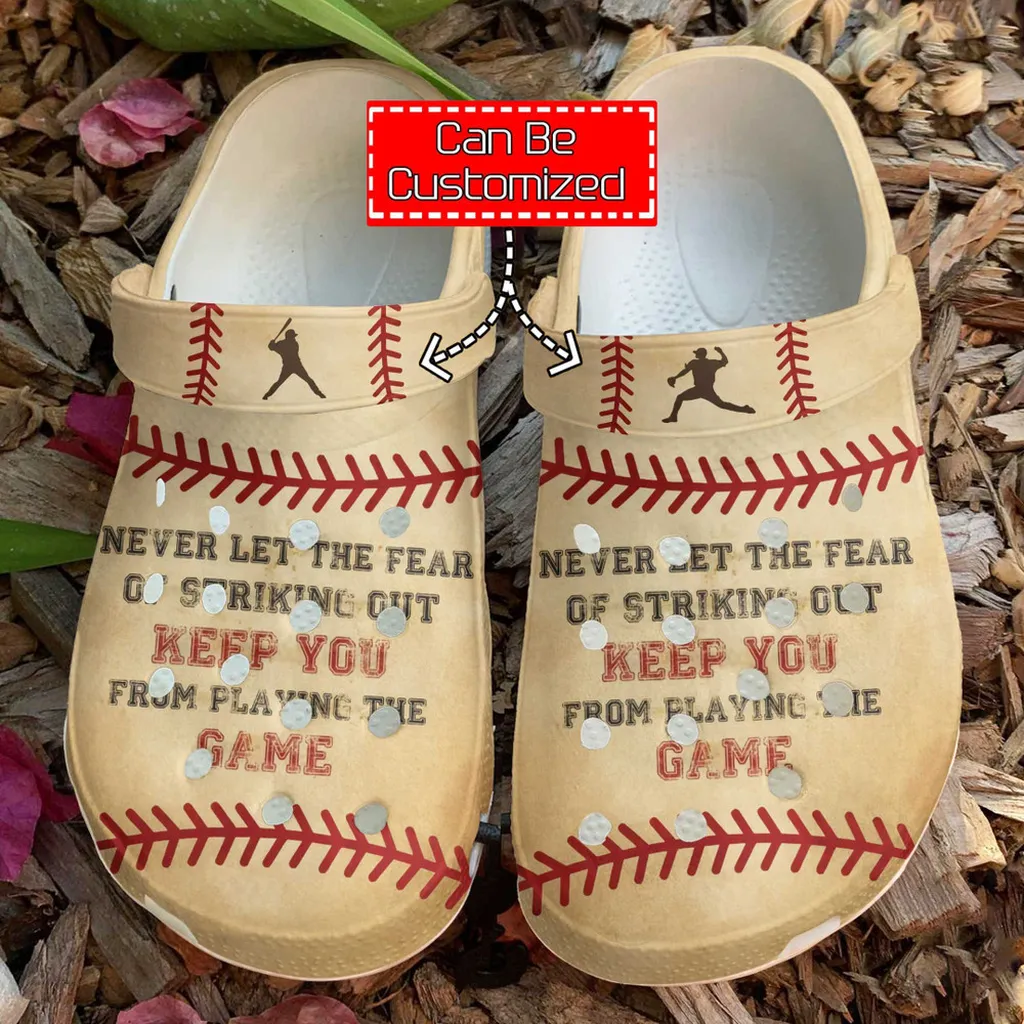 Baseball Crocs - Baseball Striking Out Clog