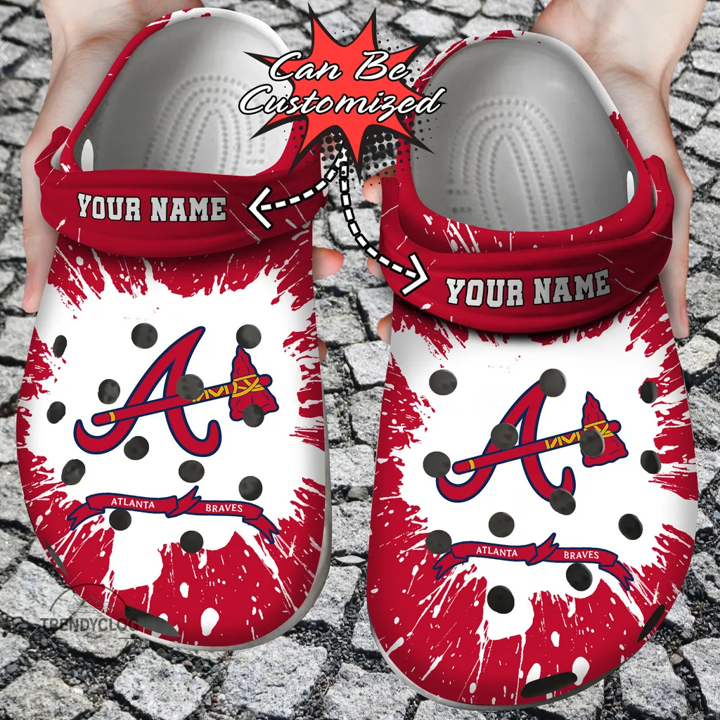 Baseball Crocs Personalized ABraves Team Clog