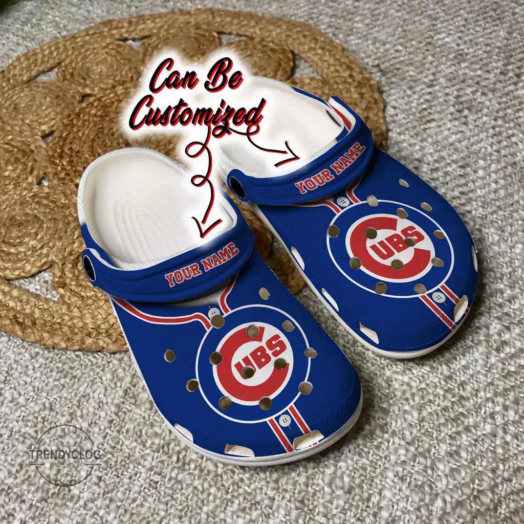 Baseball Crocs Personalized CCubs Baseball Jersey Style Clog