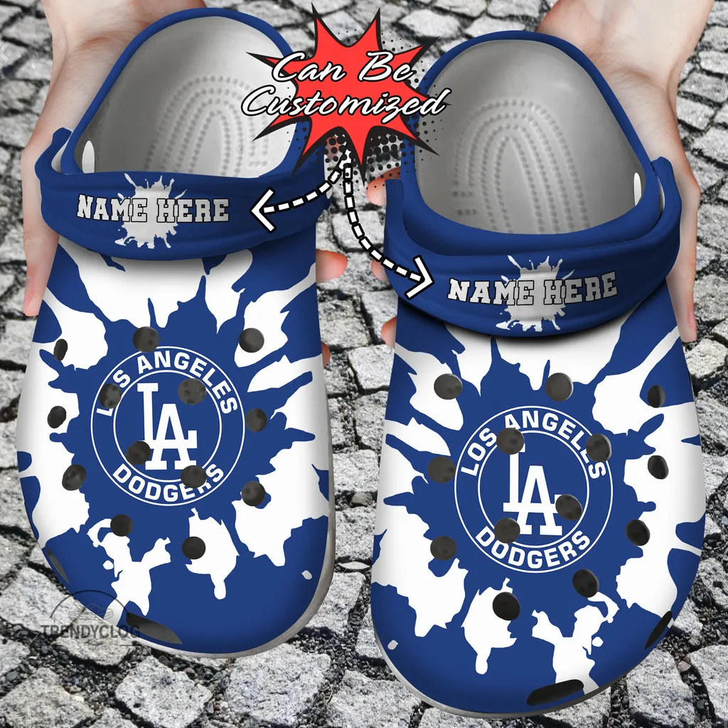 Baseball Crocs Personalized LA Dodgers Color Splash Clog