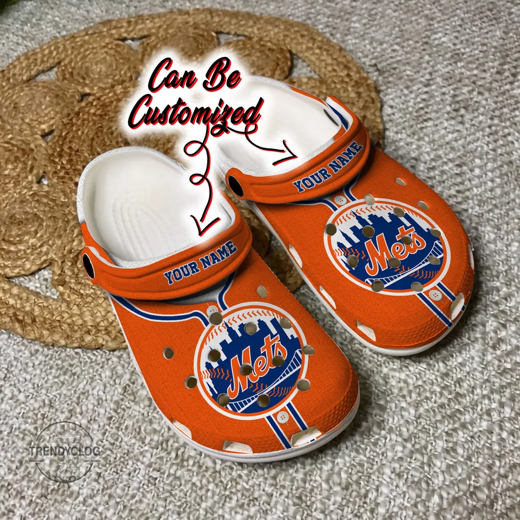 Baseball Crocs Personalized NY Mets Baseball Jersey Style Clog