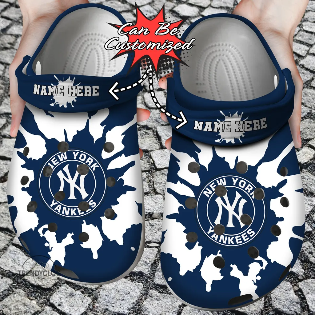 Baseball Crocs Personalized NY Yankees Color Splash Clog