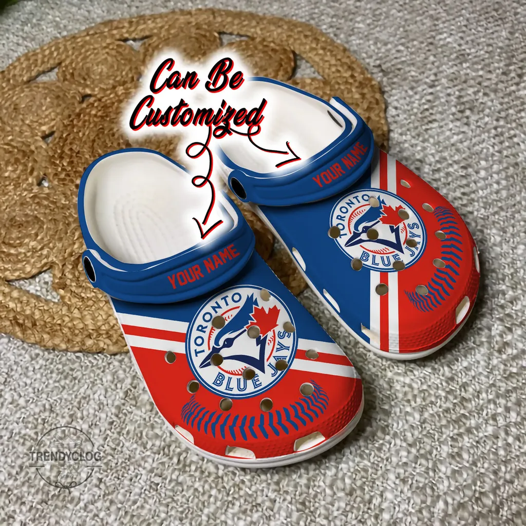 Baseball Crocs TBlue Jays Personalized Baseball Logo Team Clog