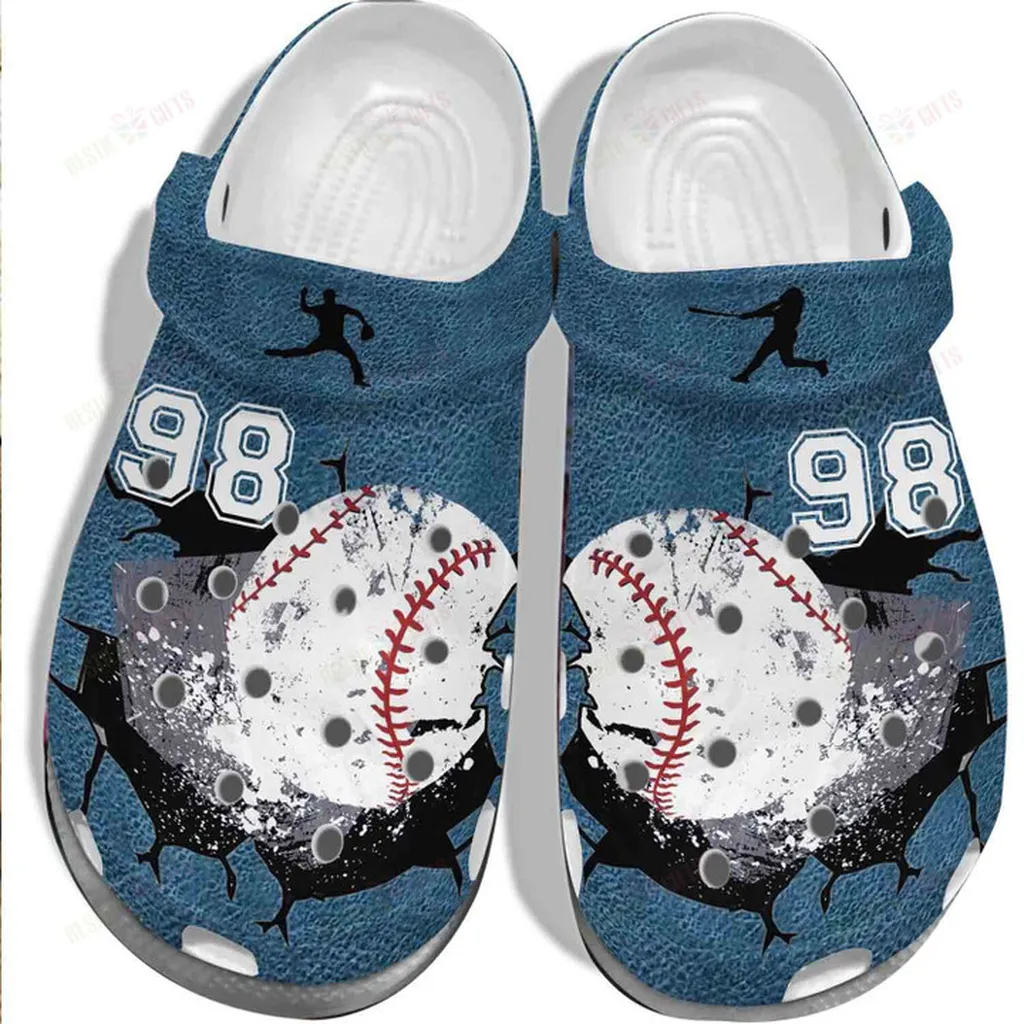 Baseball Falls Against The Wall Crocs Classic Clogs