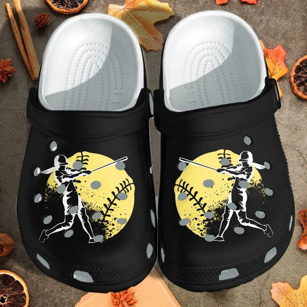 Baseball Girl Lovely Custom Crocs Classic Clogs