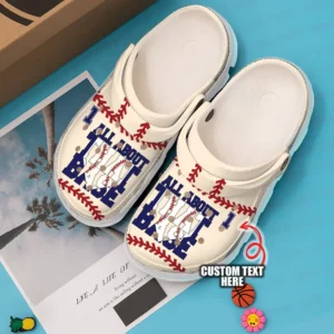 Baseball Personalized All About Crocs Clog