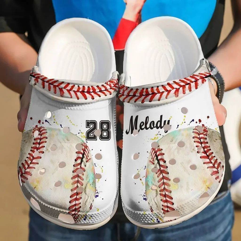 Baseball Personalized All Of Crocs Classic Clogs