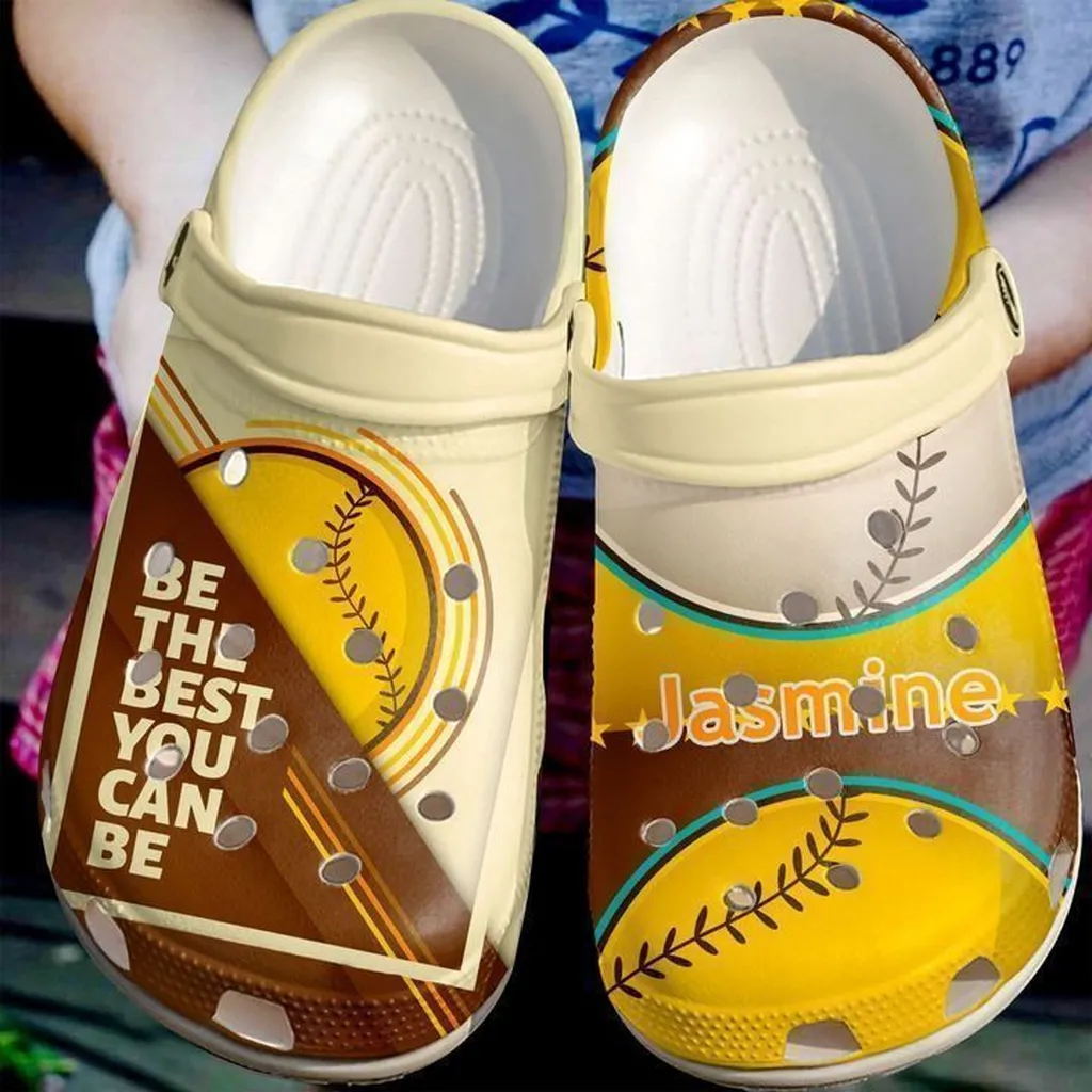 Baseball Personalized Be The Best Crocs Classic Clogs