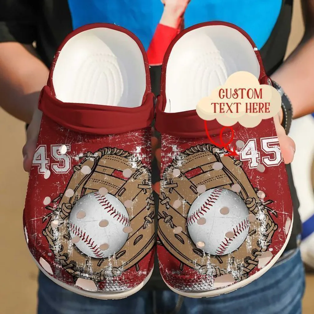 Baseball Personalized Colorful Crocs Classic Clogs