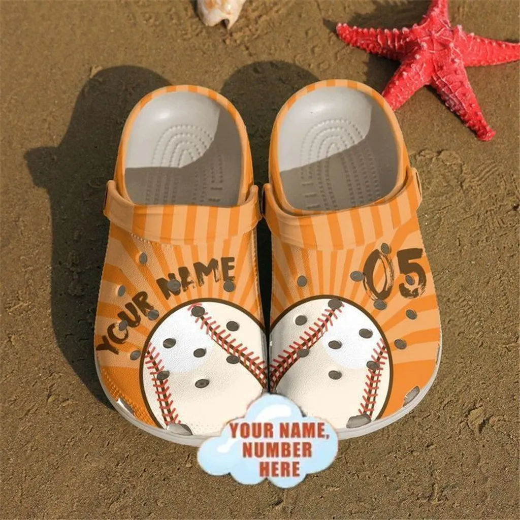 Baseball Personalized Crocs Classic Clogs