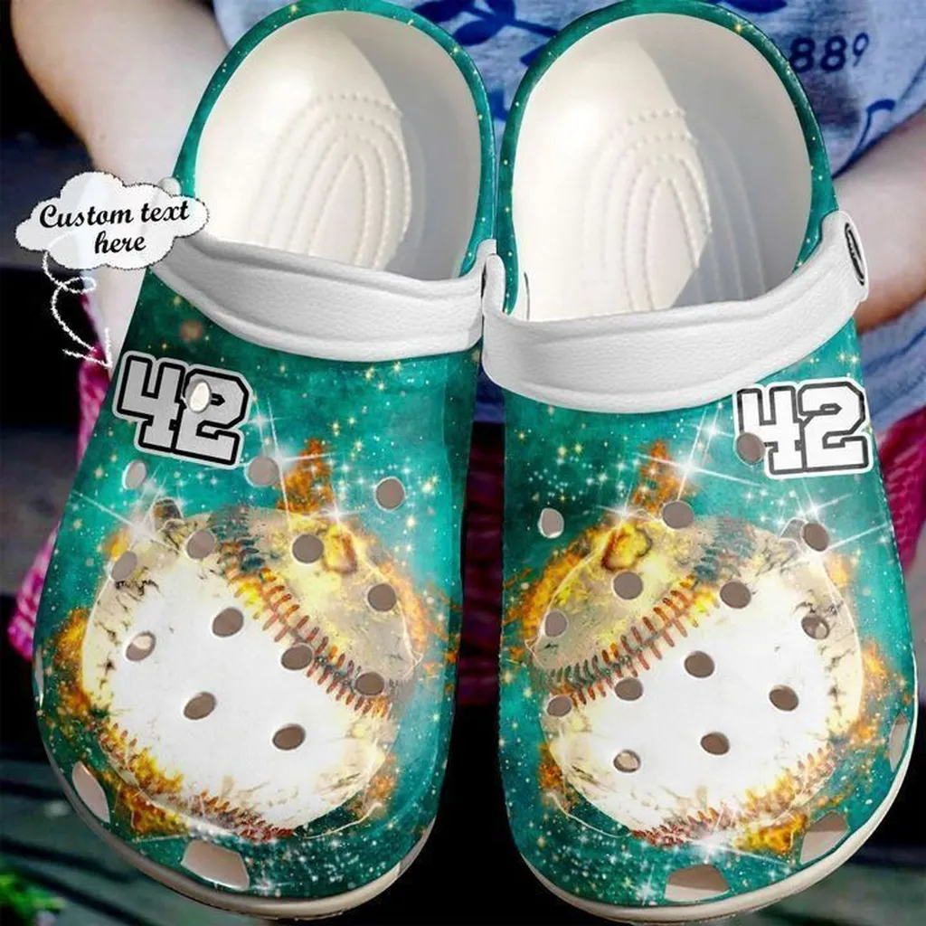 Baseball Personalized Galaxy Lovers Crocs Classic Clogs