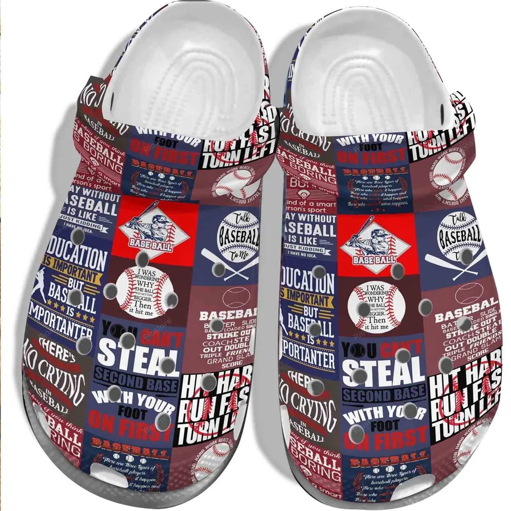 Baseball Stickers Motivation Crocs