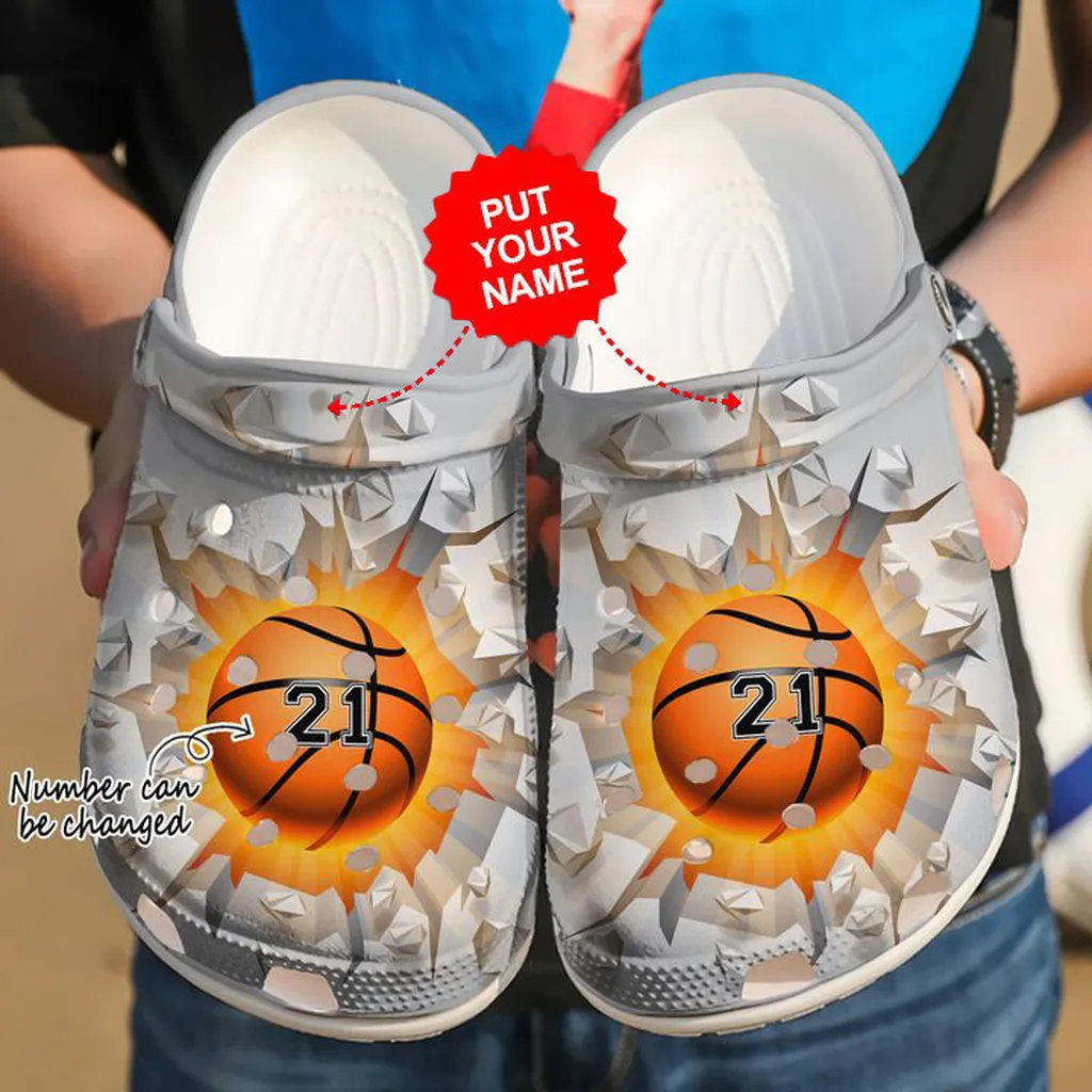 Basketball Crocs - Basketball Custom Name Number Lover Clog