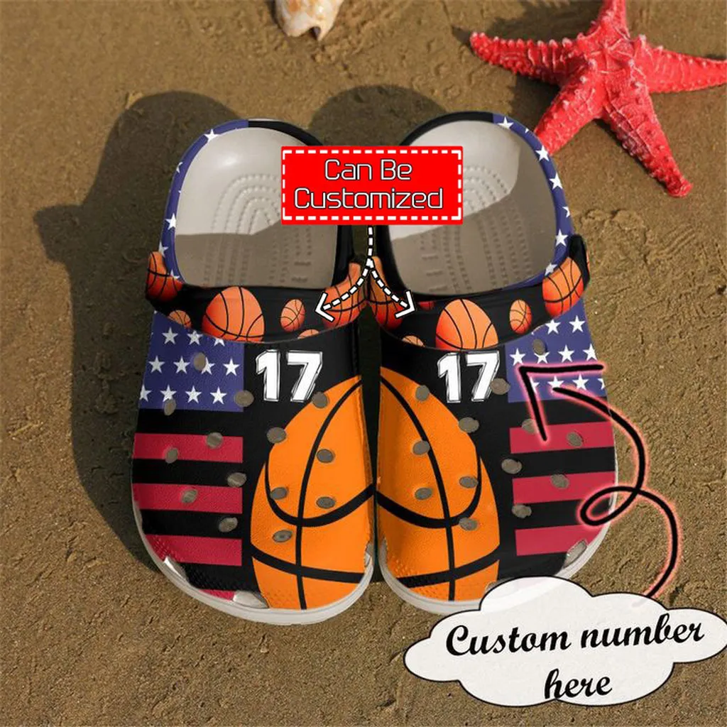 Basketball Crocs - Basketball Personalized American Clog