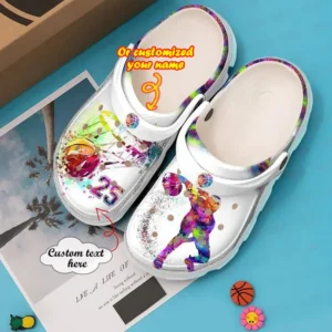 Basketball Crocs - Basketball Personalized Colourful Clog