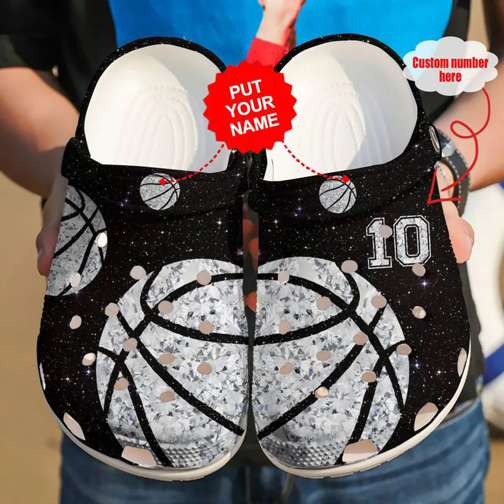 Basketball Crocs - Basketball Personalized Diamond Clog