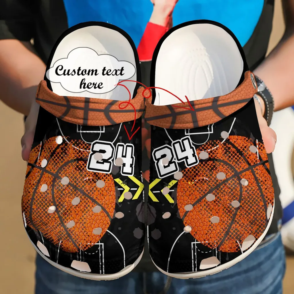 Basketball Crocs - Basketball Personalized Leather Ball Clog