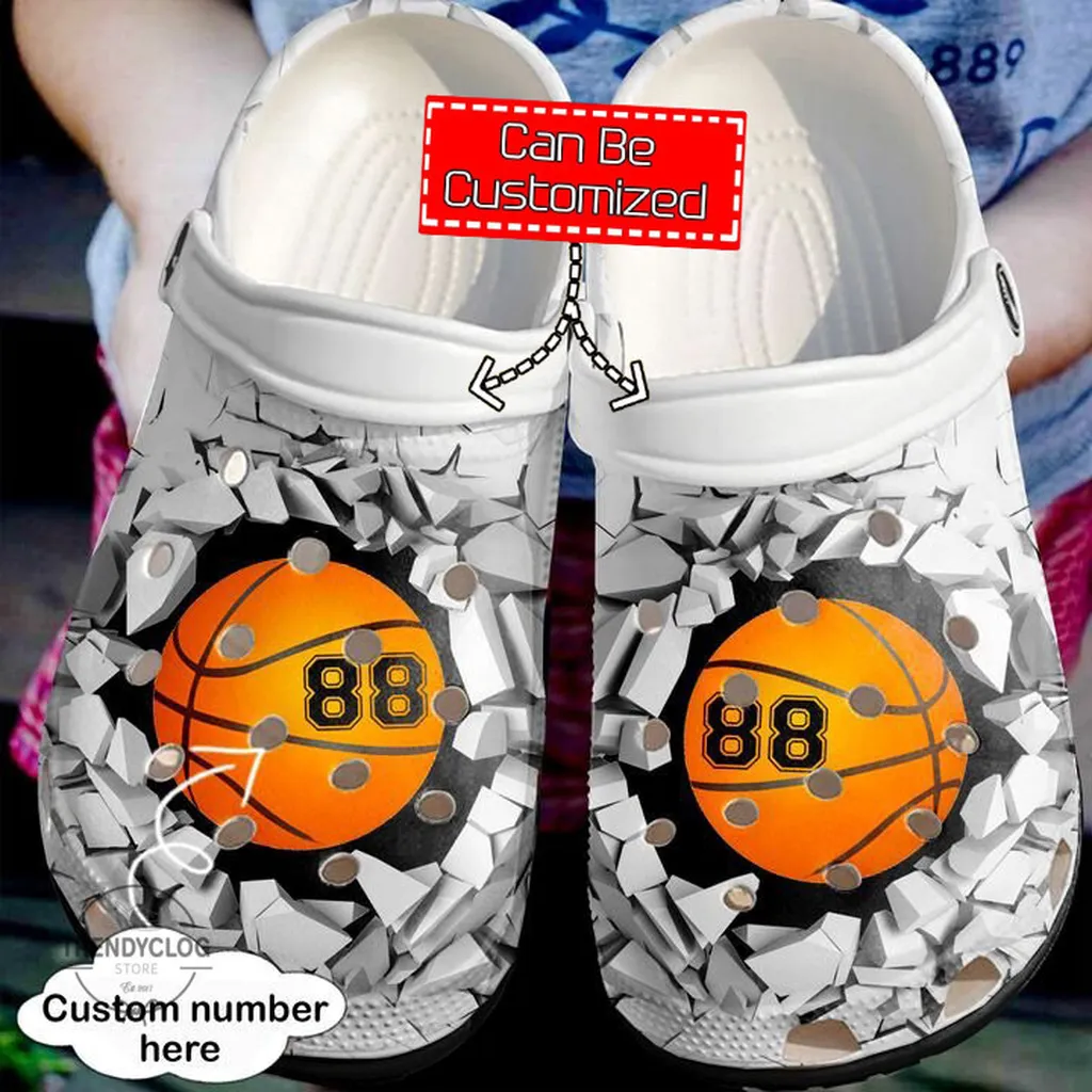 Basketball Crocs Basketball Personalized Broken Wall Clog