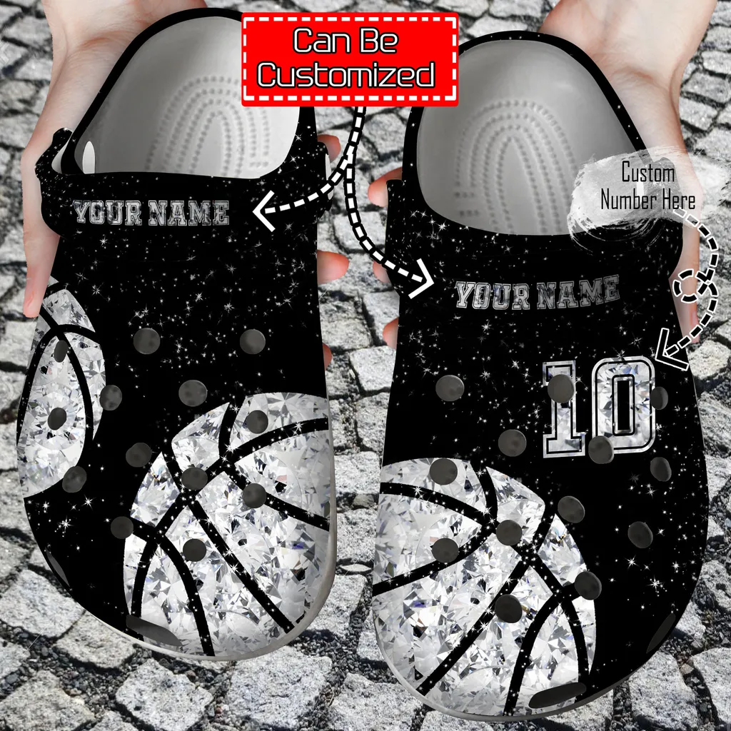 Basketball Crocs Basketball Personalized Diamond Clog