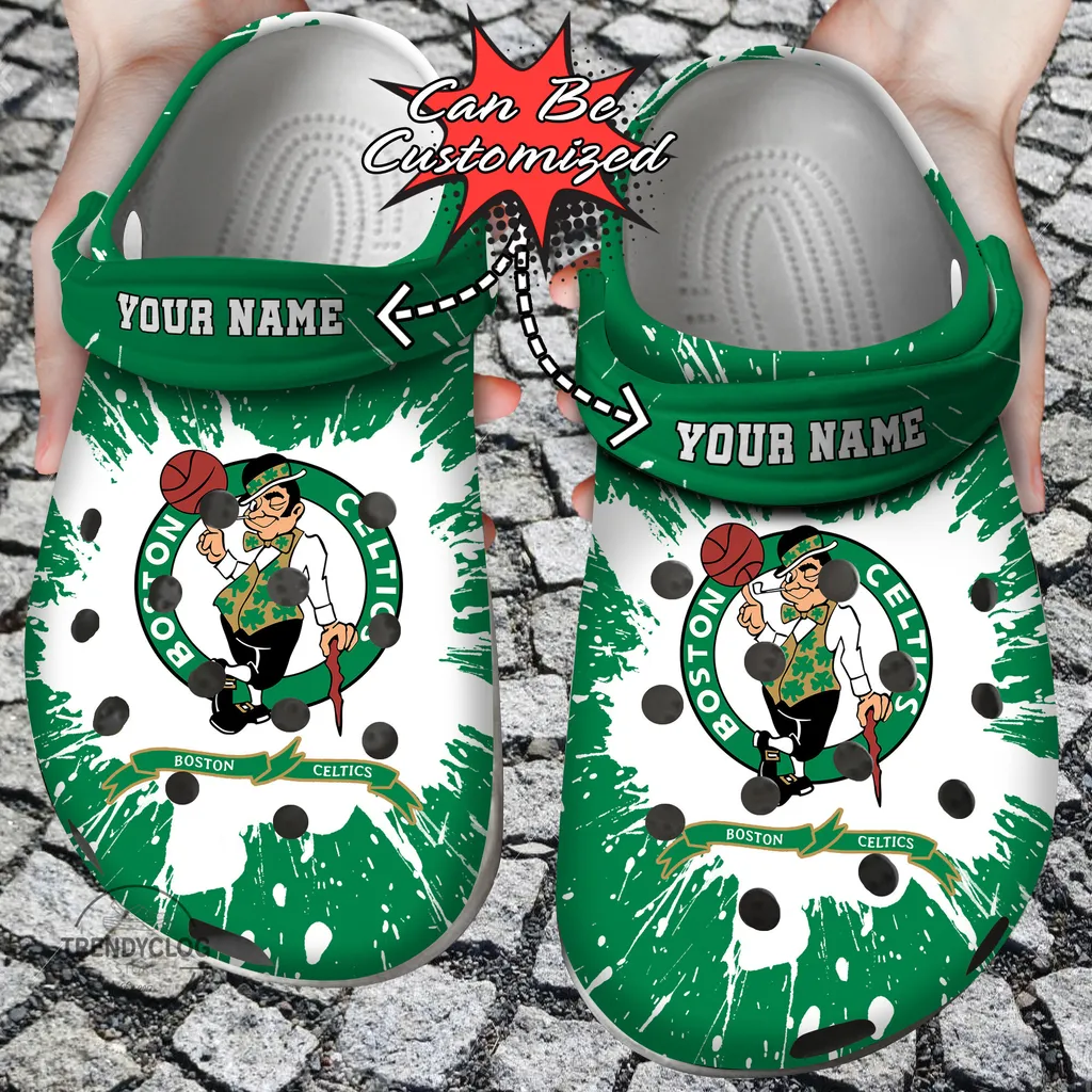 Basketball Crocs Personalized BCeltics Team Clog