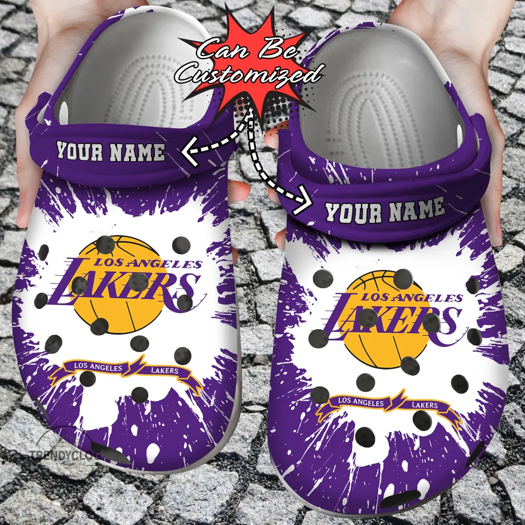 Basketball Crocs Personalized LA Lakers Team Clog