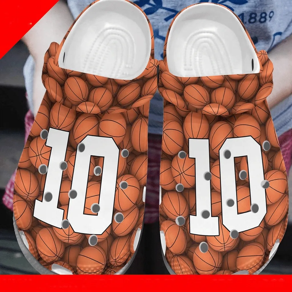 Basketball Pattern Crocs Rubber Crocs Clog