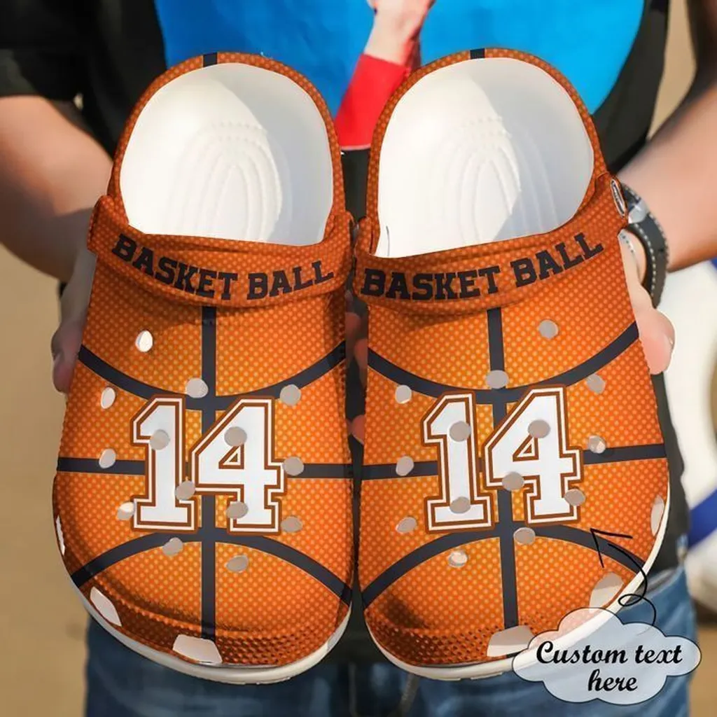 Basketball Personalized Ball Crocs Classic Clogs