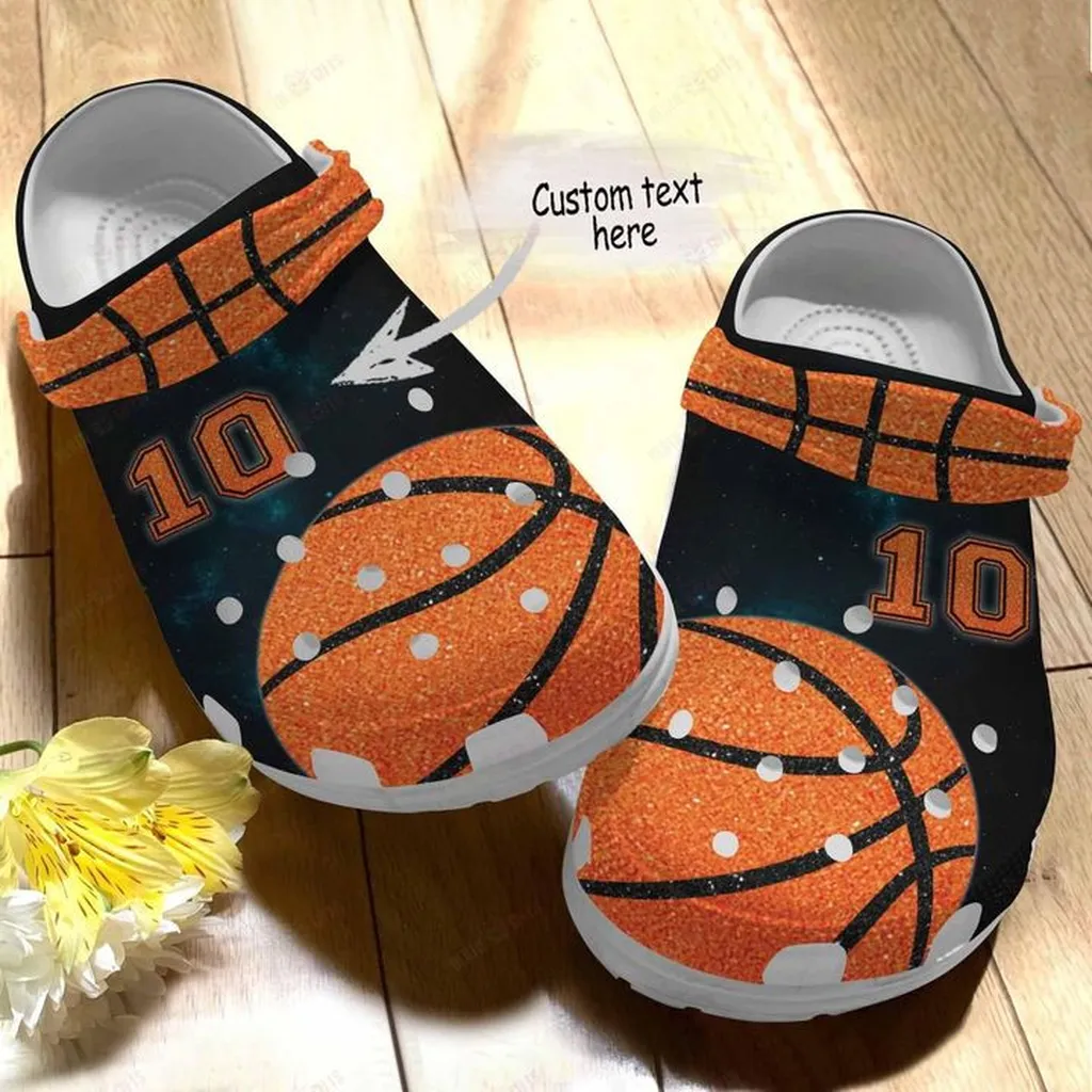 Basketball Personalized I Love Basketball Crocs, Personalized Crocs Classic Clogs