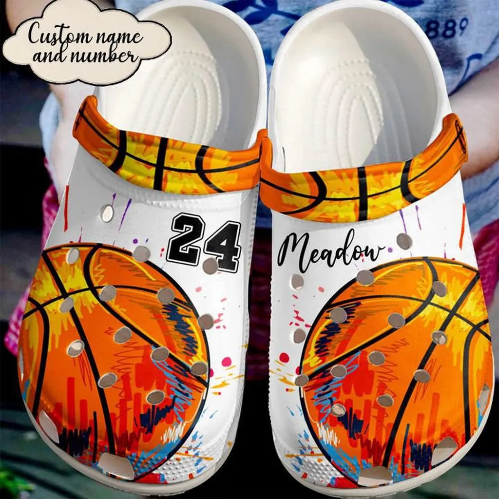 Basketball Personalized I Love Crocs Clog