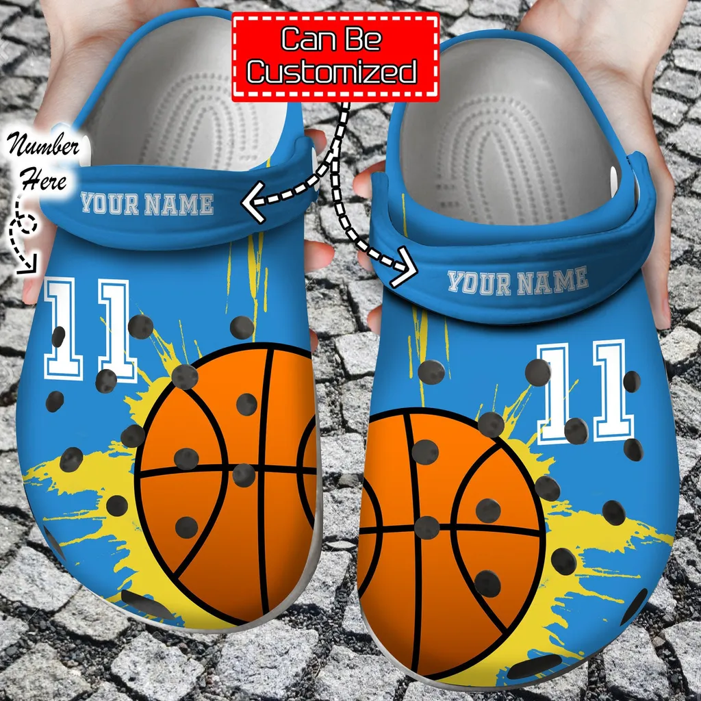 Basketball Personalized Lover Blue Crocs Clog