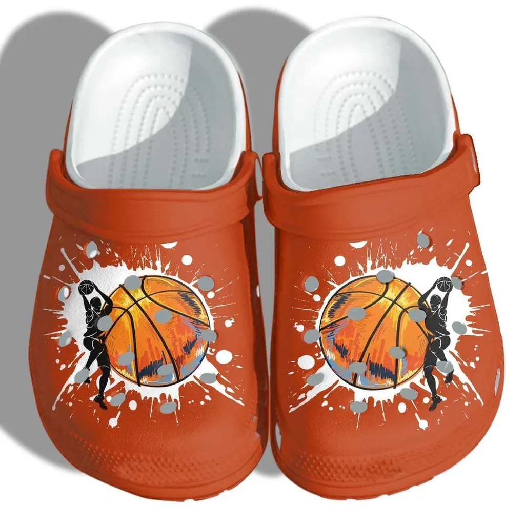 Basketball Printed Gift For Lover Rubber Crocs Clog