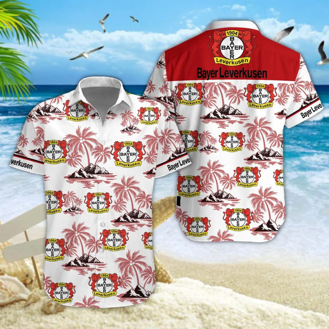 Bayer 04 Leverkusen Hawaiian Shirt Style Classic Oversized Hawaiian, Unisex Hawaiian Shirt Trending Summer