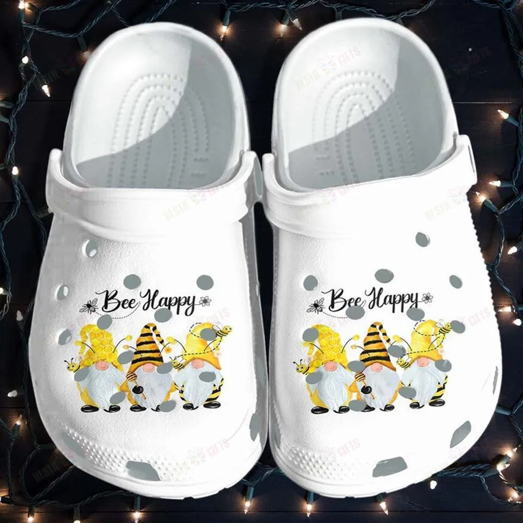 Be Happy Gnomies Bee Cute Crocs Classic Clogs