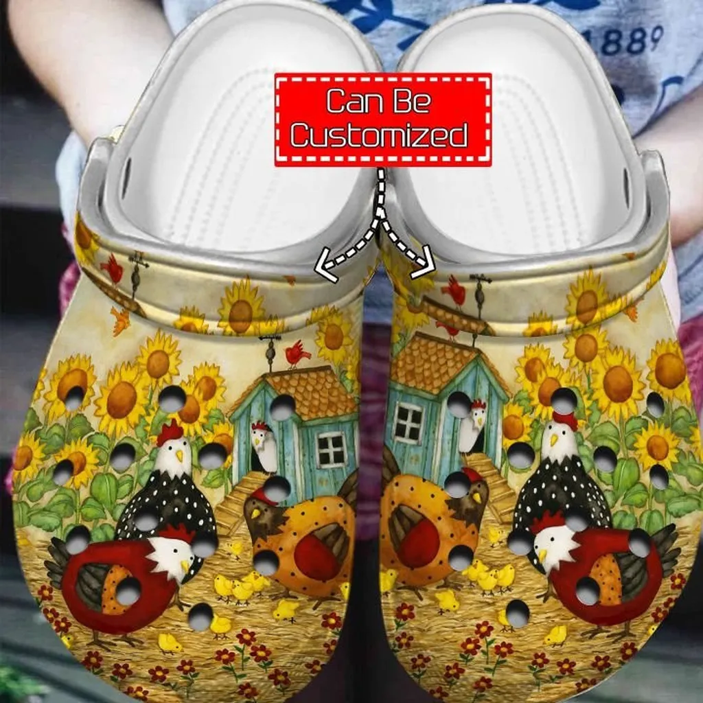 Beautiful Chicken Crocs Clog