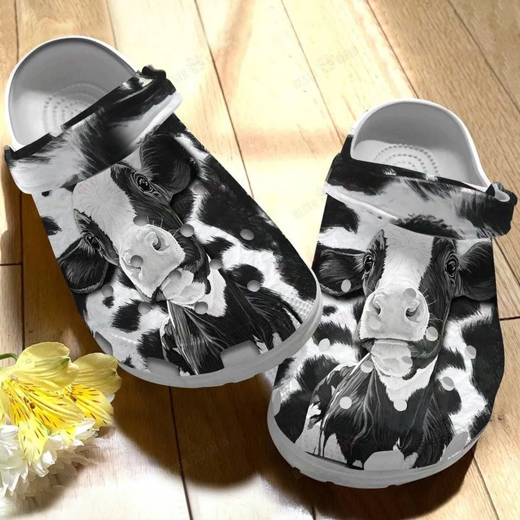 Beautiful Cow Crocs Classic Clogs