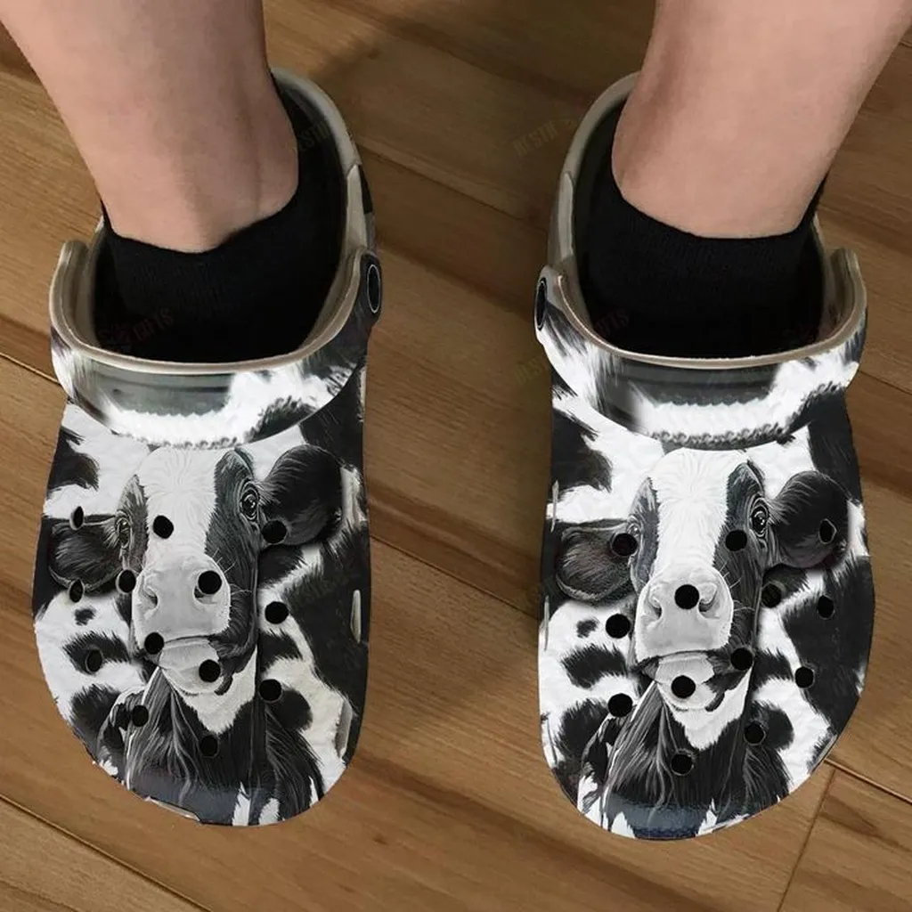 Beautiful Cow Crocs, Personalized Crocs Classic Clogs