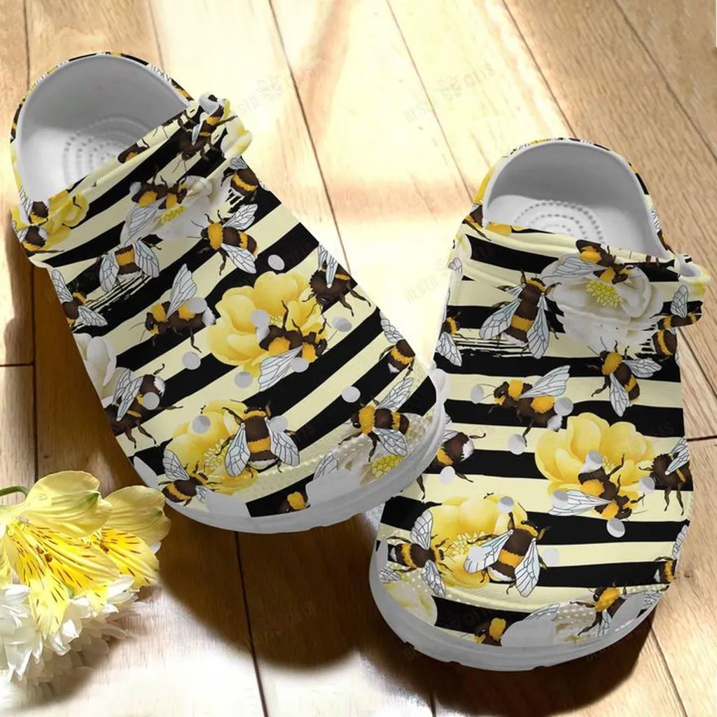 Bee Crocs, Personalized Crocs Classic Clogs