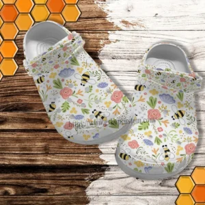 Bee Floral Cute Croc